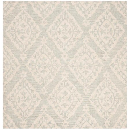 Safavieh 5 x 5 ft. Micro-Loop 200 Hand Tufted Square Area Rug, Light Blue MLP210C-5SQ